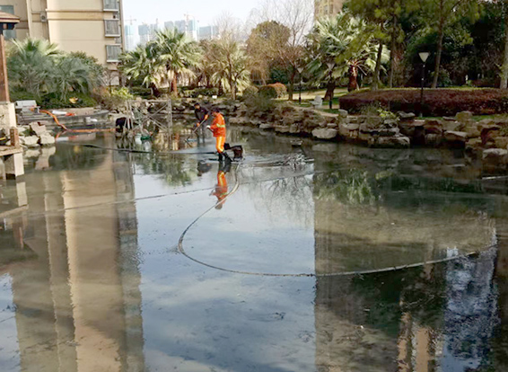 惠州景观池淤泥清理